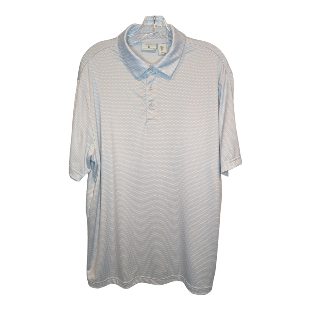 Rorie Whelan Golf Polo light grey.  Men's size large.